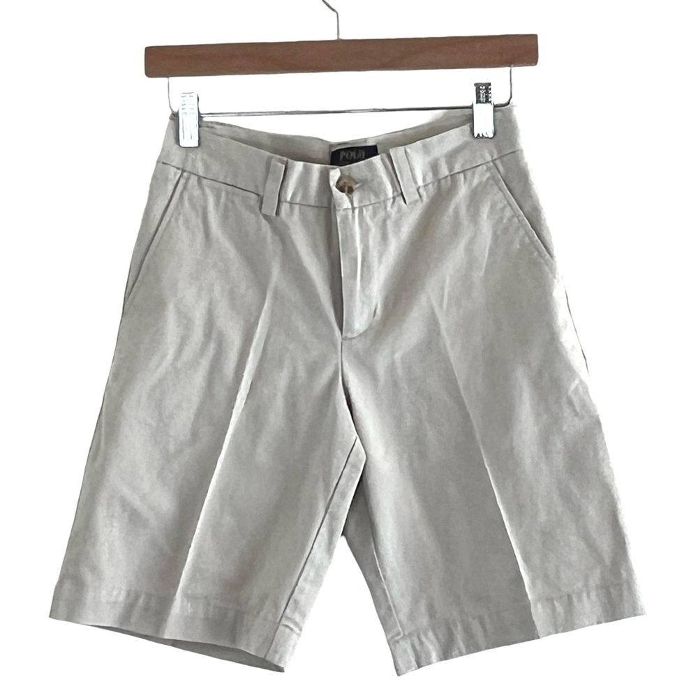 Polo Ralph Lauren | Flat front khaki uniform preppy shorts size 12